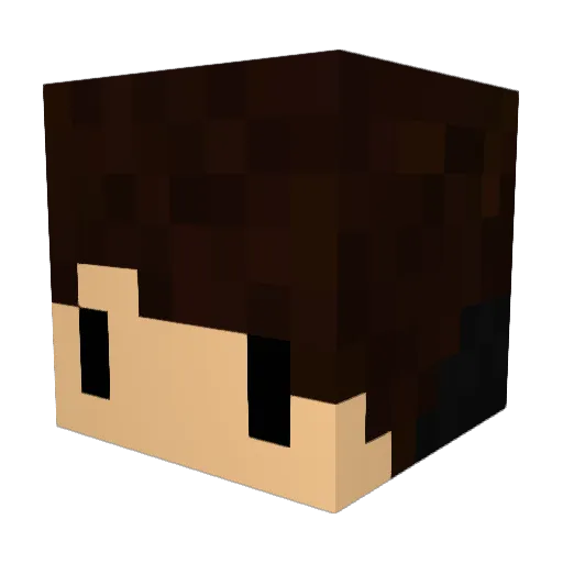 Dysciple Minecraft avatar head, 3D render