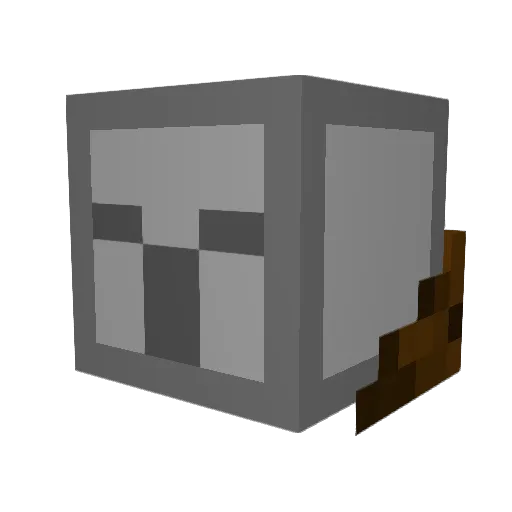 Dyslexicdead Minecraft avatar head, 3D render