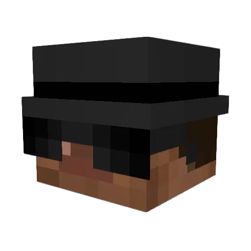 Dysma Minecraft avatar head, 3D render