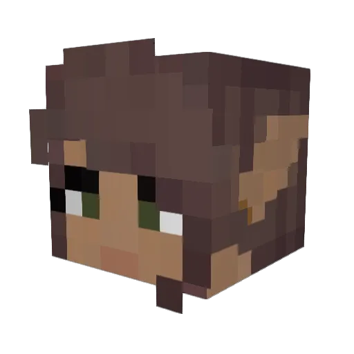 Dysmius Minecraft avatar head, 3D render