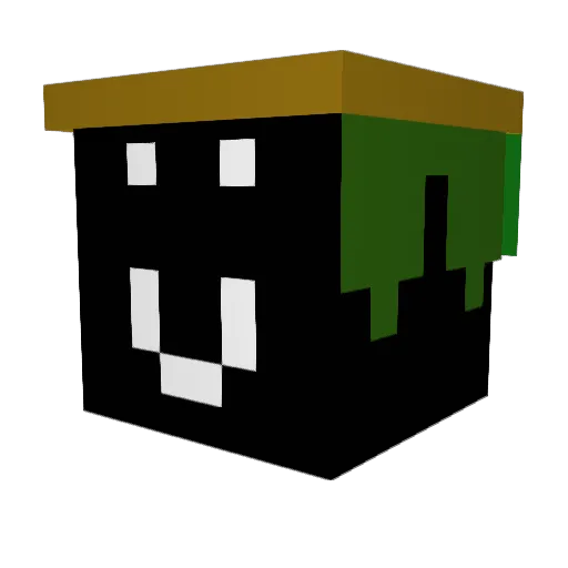 Dysmorpheus Minecraft avatar head, 3D render