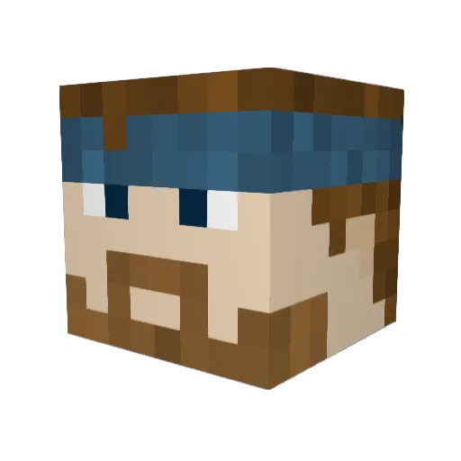 Dyty79 Minecraft avatar head, 3D render