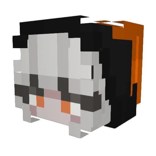 Dyura_ Minecraft avatar head, 3D render