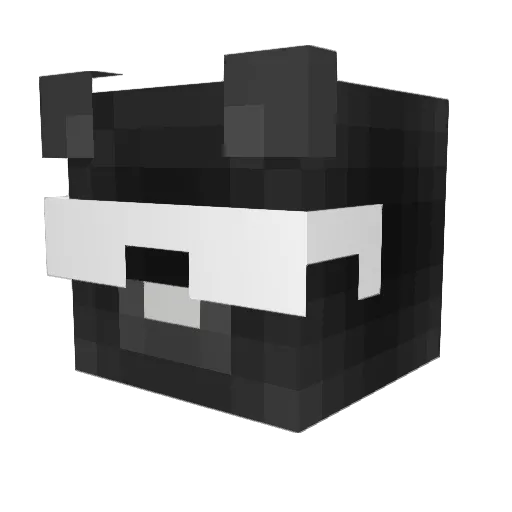 Dyuu1101 Minecraft avatar head, 3D render
