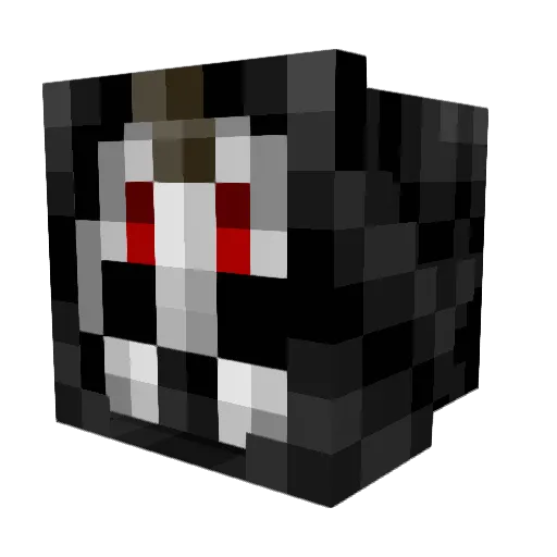 Dyville Minecraft avatar head, 3D render