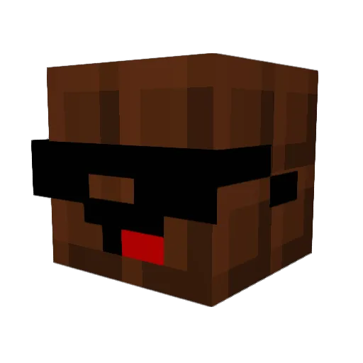Dyxios Minecraft avatar head, 3D render