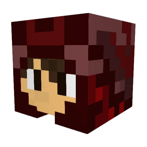 DzM17 Minecraft avatar head, 3D render
