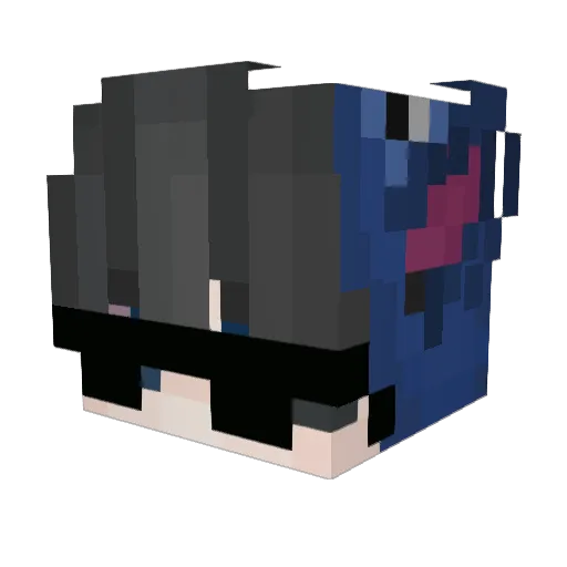 Dz_L Minecraft avatar head, 3D render