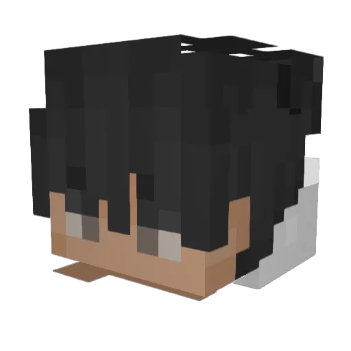 Dzano99 Minecraft avatar head, 3D render