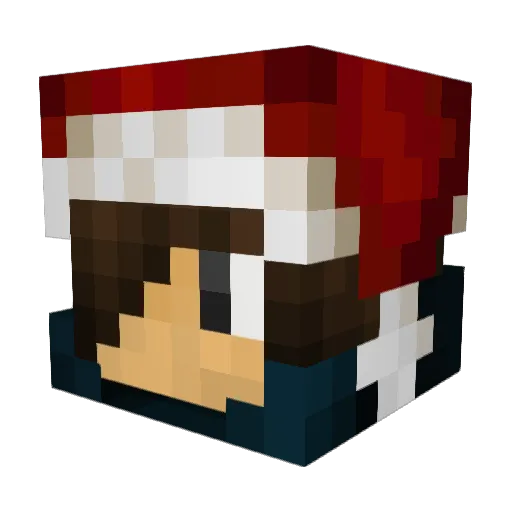 Dzano_Sk Minecraft avatar head, 3D render
