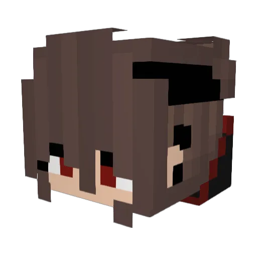 Dzastyy_ Minecraft avatar head, 3D render