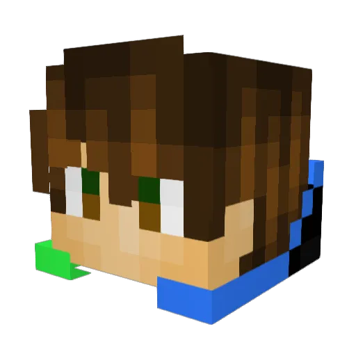 Dzejkob75 Minecraft avatar head, 3D render
