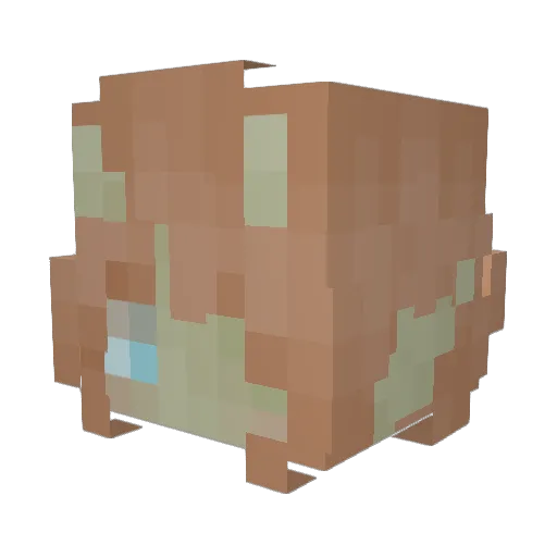 Dzem0wka Minecraft avatar head, 3D render