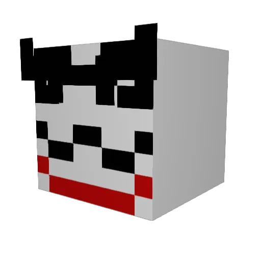 Dzham Minecraft avatar head, 3D render