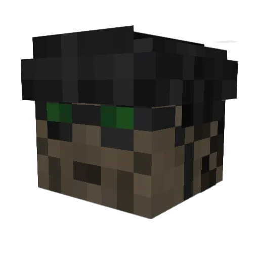 Dzheyms_ Minecraft avatar head, 3D render