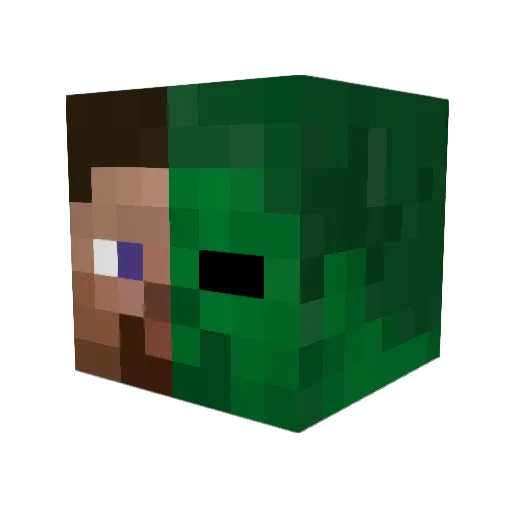 Dzhul Minecraft avatar head, 3D render