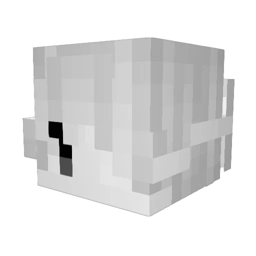 DziadekBernard Minecraft avatar head, 3D render