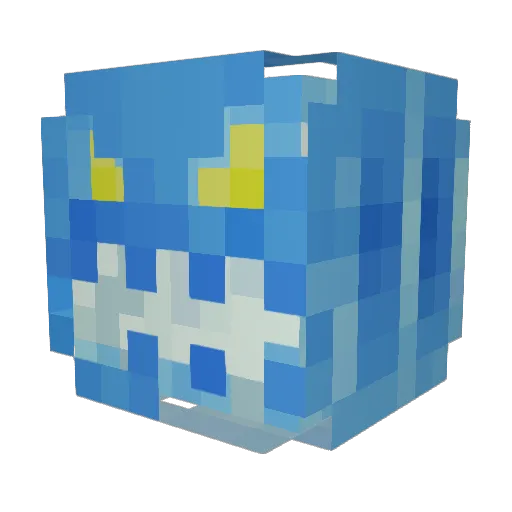 Dziamalas69 Minecraft avatar head, 3D render