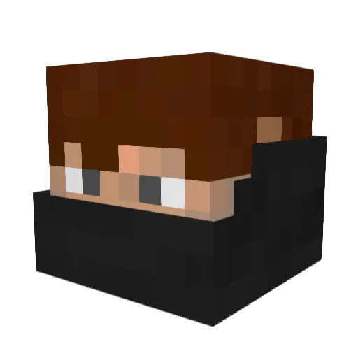 Dziczek1 Minecraft avatar head, 3D render