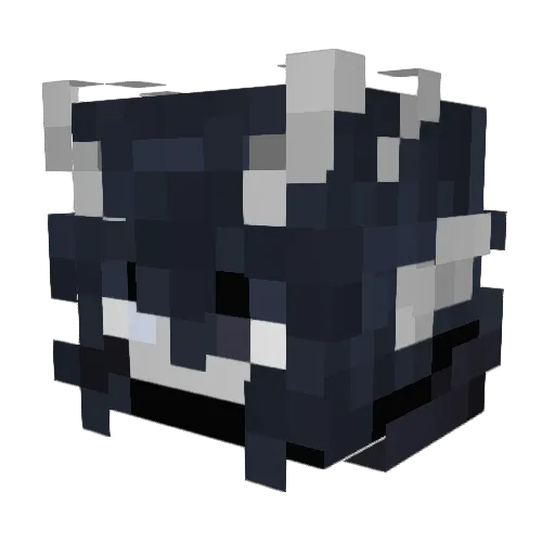 Dziebelek Minecraft avatar head, 3D render
