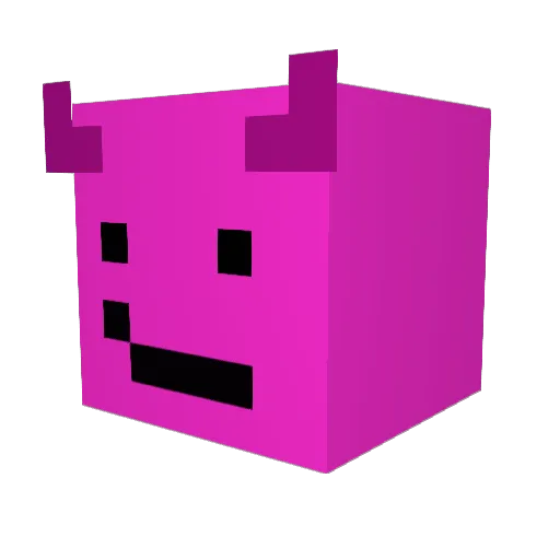 DzikiDzons Minecraft avatar head, 3D render