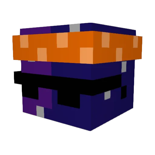 Dzimky Minecraft avatar head, 3D render