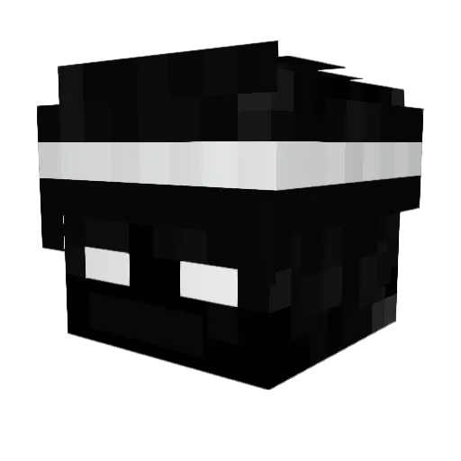 Dzini_ Minecraft avatar head, 3D render