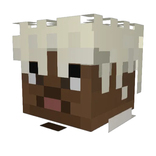 Dzion Minecraft avatar head, 3D render