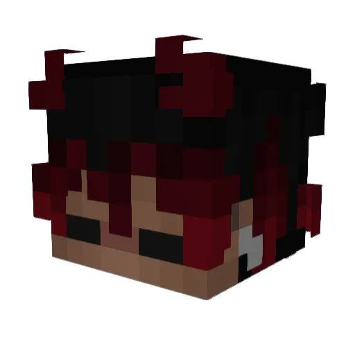 Dzondys Minecraft avatar head, 3D render