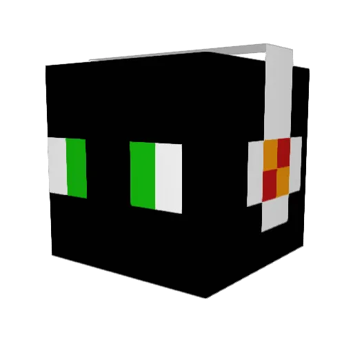 Dzwigon Minecraft avatar head, 3D render