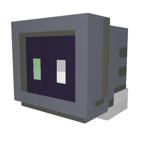 E110460 Minecraft avatar head, 3D render