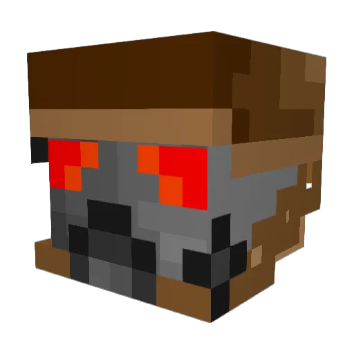 E12357 Minecraft avatar head, 3D render