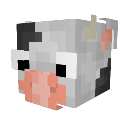 E1414 Minecraft avatar head, 3D render