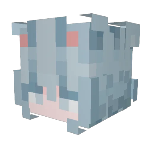 E1ena_JP Minecraft avatar head, 3D render