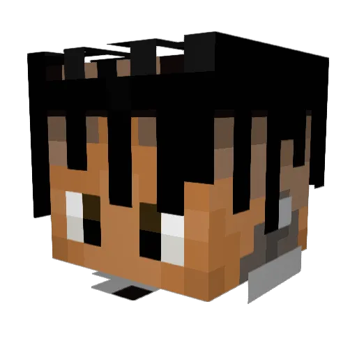 E1imms Minecraft avatar head, 3D render
