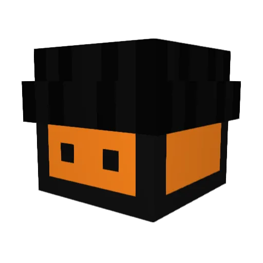 E1iv3 Minecraft avatar head, 3D render