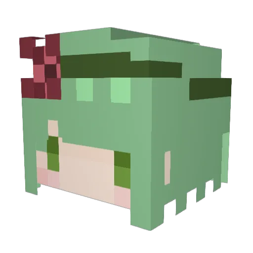 E1ro Minecraft avatar head, 3D render
