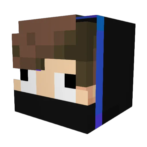 E1thany Minecraft avatar head, 3D render