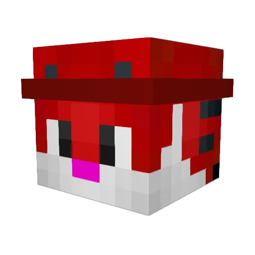 E1yse88 Minecraft avatar head, 3D render