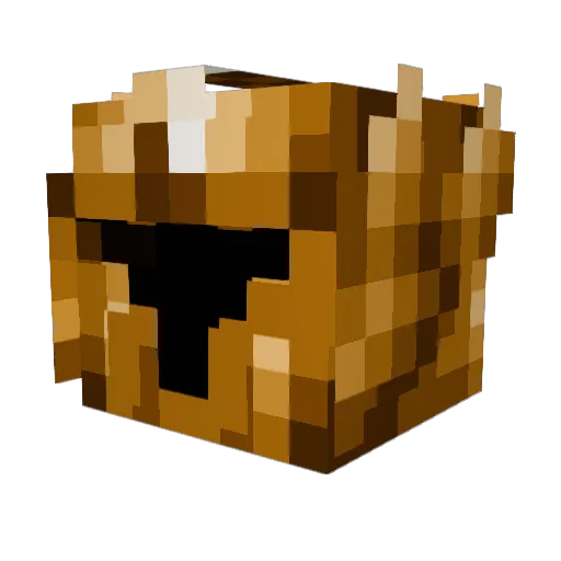 E3REAT Minecraft avatar head, 3D render