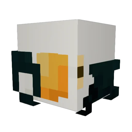 E3ggo Minecraft avatar head, 3D render