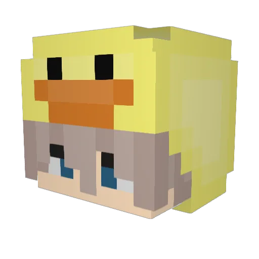 E3rror_404 Minecraft avatar head, 3D render