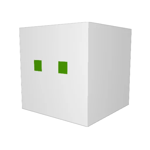 E406 Minecraft avatar head, 3D render