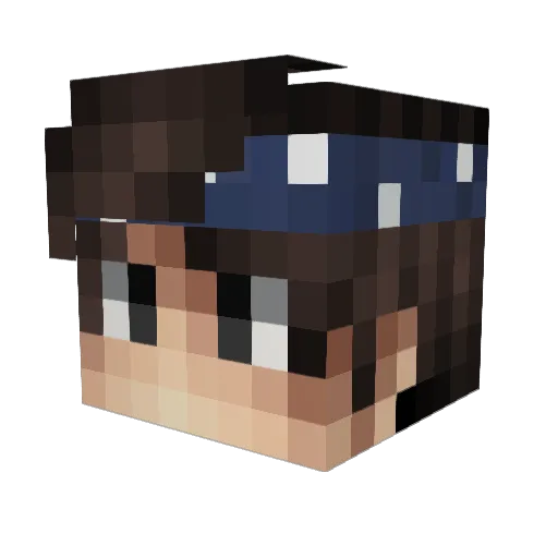 E4300 Minecraft avatar head, 3D render