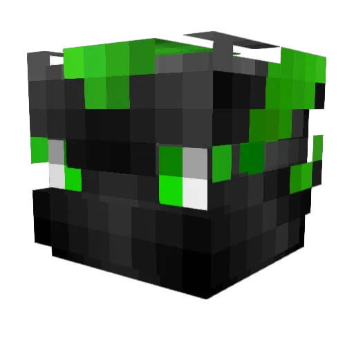 E4C Minecraft avatar head, 3D render