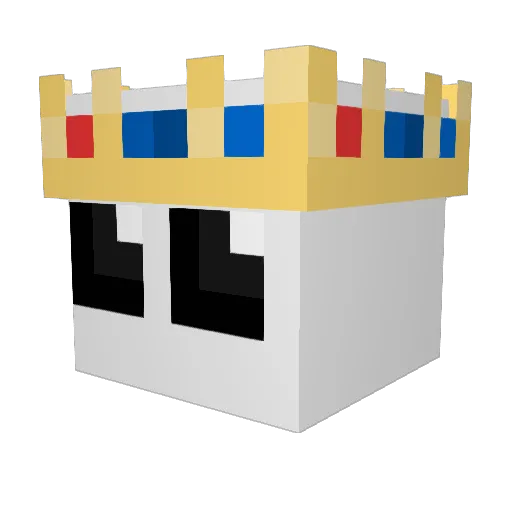 E4PO Minecraft avatar head, 3D render