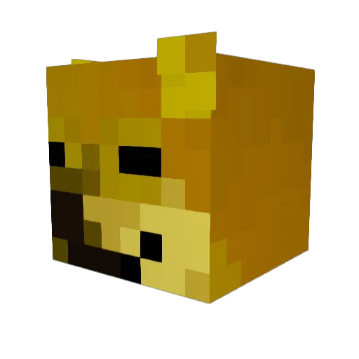 E4SIER Minecraft avatar head, 3D render