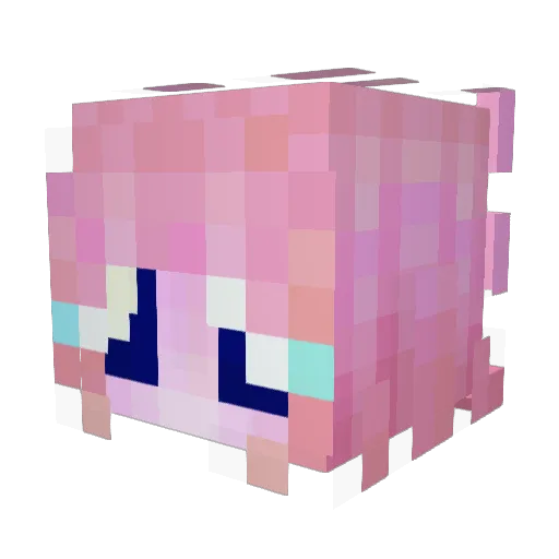 E4rthworm Minecraft avatar head, 3D render