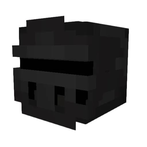 E5cob4r Minecraft avatar head, 3D render