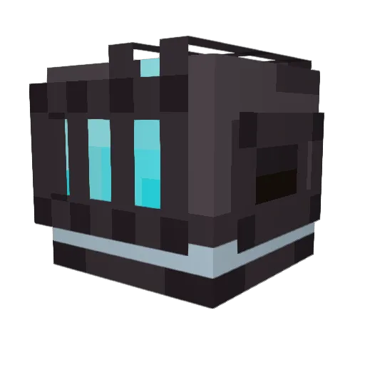 E8_R Minecraft avatar head, 3D render